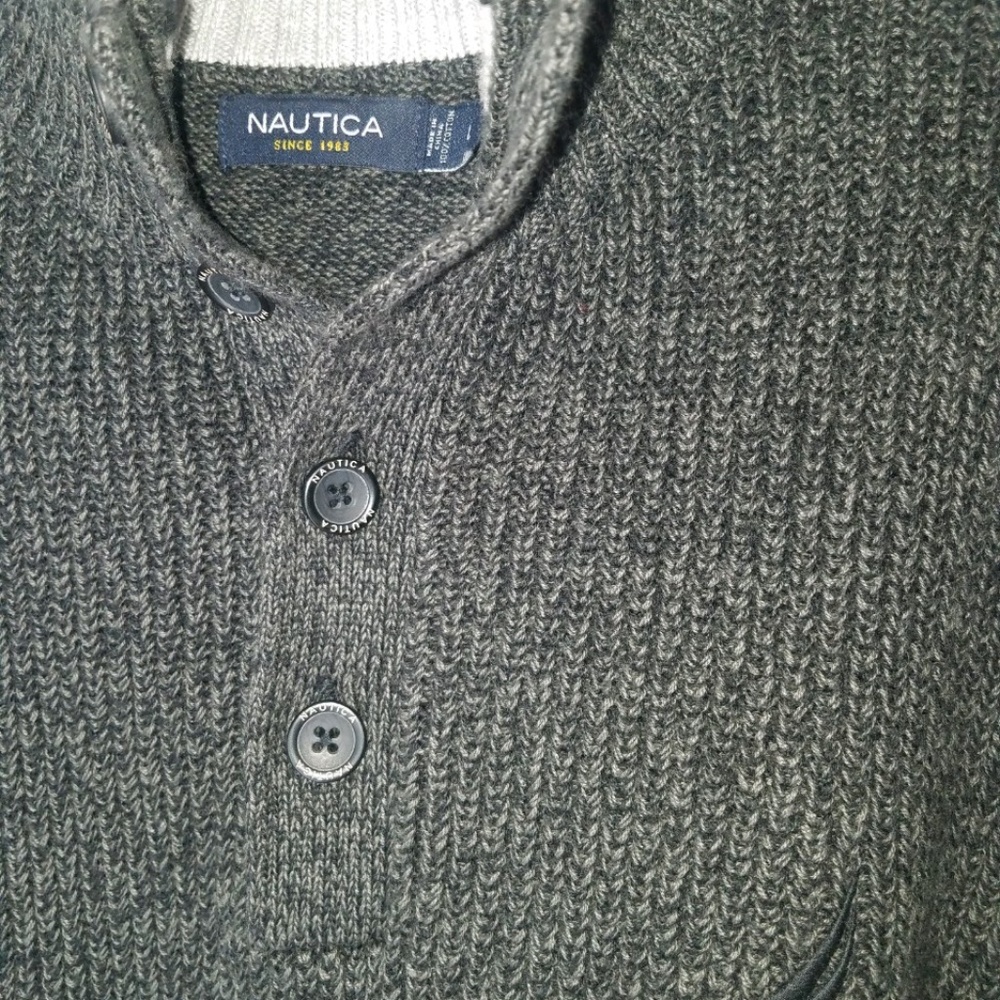 NWT NAUTICA MEN'S NAVTECH SWEATER LARGE